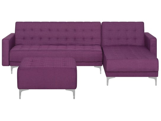 Sofa BELIANI Aberdeen, purpurowa, 83x267x168 cm Beliani