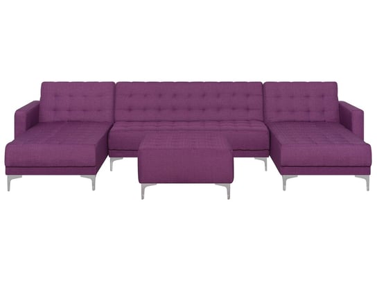 Sofa BELIANI Aberdeen, purpurowa, 83x348x168 cm Beliani