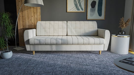 Sofa Cassino 226 cm funkcja spania wysokie nóżki Cezari