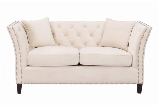 Sofa Chesterfield Modern, Velvet Cream 2os., 172x87x82 cm Dekoria