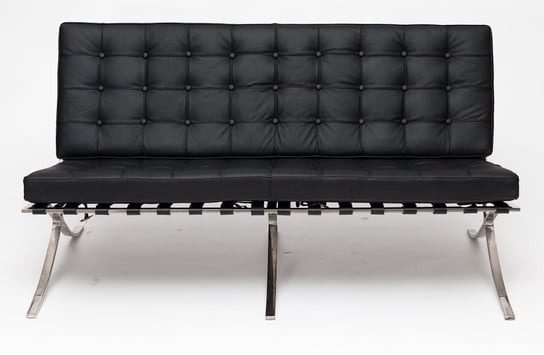 Sofa D2.DESIGN BA2, czarna, 75x150x78 cm D2.DESIGN