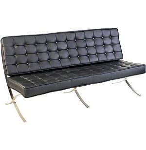 Sofa D2.DESIGN BA3, czarna, 79x180x79 cm D2.DESIGN