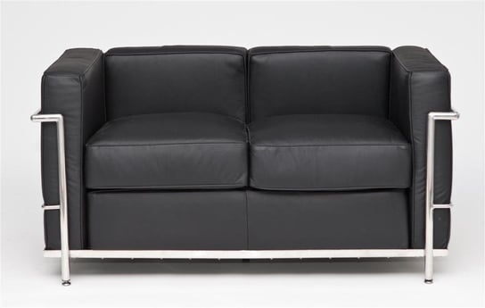 Sofa D2.DESIGN Kubik, czarna, 67x130x68 cm D2.DESIGN