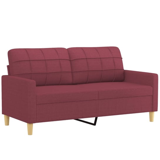 Sofa dwuosobowa, 158x77x80 cm, winna czerwień Zakito