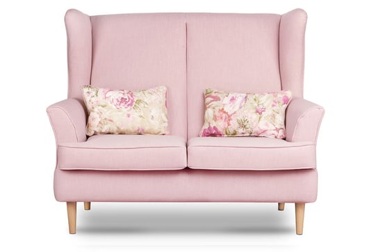 Sofa dwuosobowa KONSIMO Stralis, różowy, 136x106x96 cm Konsimo