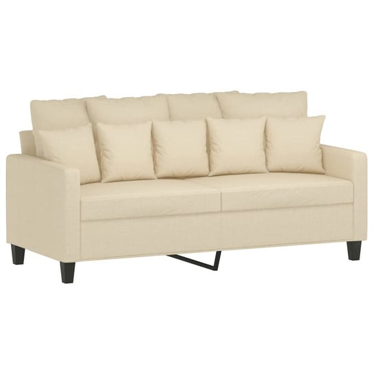 Sofa dwuosobowa kremowa 158x77x80 cm / AAALOE Inna marka