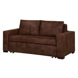 Sofa dwuosobowa MEBLE TAPICEROWANE, Derry, brązowy Meble tapicerowane
