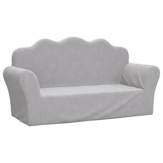 Sofa dziecięca Pluszowa, 93x34.5x48.5cm, jasnoszar Inna marka