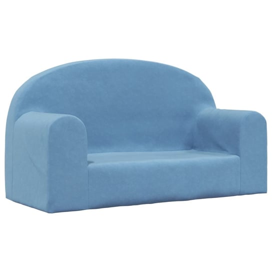 Sofa dziecięca pluszowa niebieska 84x34x45,5 cm Inna marka