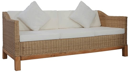 Sofa ELIOR Alani 3B, brązowa, 74x78x171 cm Elior