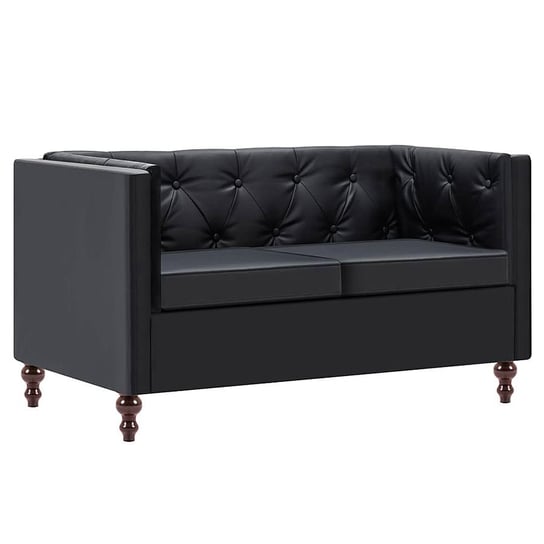 Sofa ELIOR James 2Q, czarna, 68x70x124 cm Elior