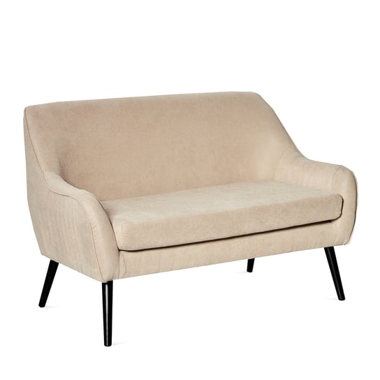 Sofa ELLA w tkaninie beżowa 122x70x84 cm Homla