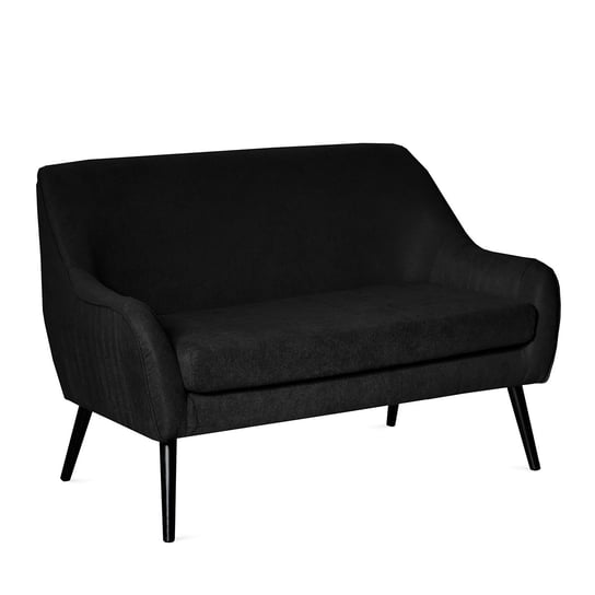 Sofa ELLA w tkaninie czarna  122x70x84 cm Homla