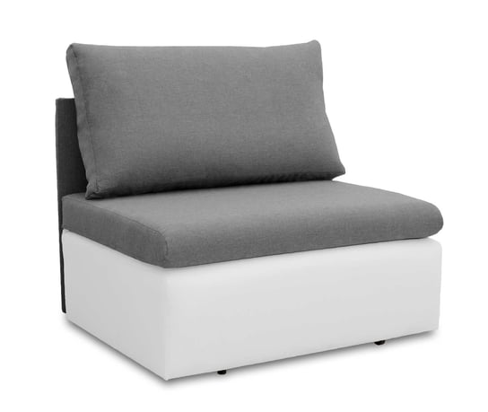 Sofa Fotel Amerykanka Z Funkcją Spania Toledo C55 | SZARY/BIAŁY | SAWANA 516/CAYENNE 1111 BONNI