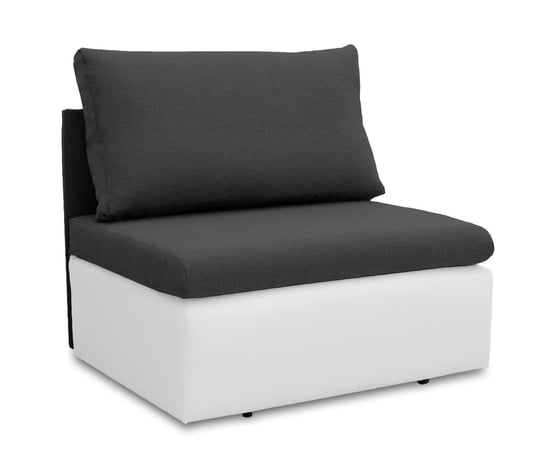 Sofa Fotel Amerykanka Z Funkcją Spania Toledo C56 | Grafit/Biały | Sawana 518/Cayenne 1111 BONNI