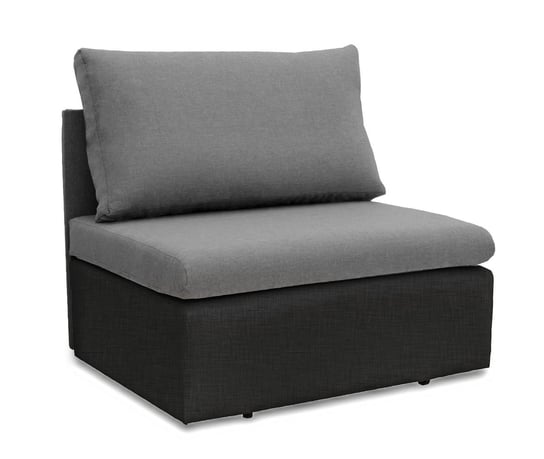 Sofa Fotel Amerykanka Z Funkcją Spania Toledo C61 | Szary/Czarny| Sawana 516/Sawana 522 BONNI