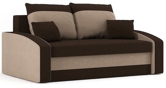 Sofa Hewlet z Funkcją Spania Łóżko Rozkładana, Brąz-Cappuccino Adams Group