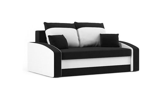 Sofa Hewlet z Funkcją Spania Łóżko Rozkładana, Czarny-Biały Adams Group
