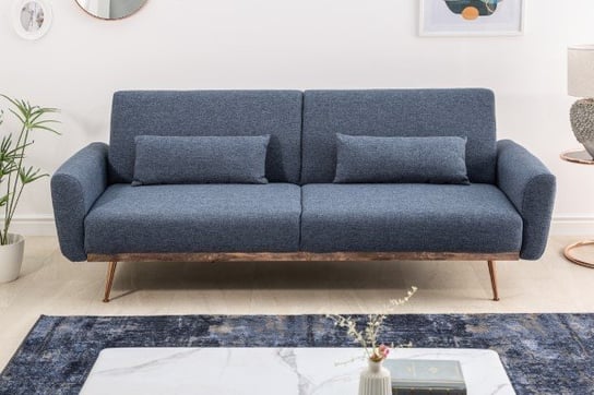 Sofa INVICA INTERIOR BELLEZZA, niebieska, 208x102x84 cm Invicta Interior