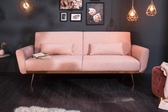 Sofa INVICA INTERIOR BELLEZZA, różowa, 208x102x84 cm Invicta Interior