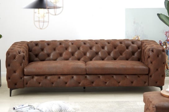 Sofa INVICA INTERIOR MODERN BAROCK, brązowa, 240x97x73 cm Invicta Interior