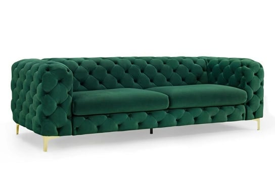 Sofa INVICTA INTERIOR Modern Barock, szmaragdowa, 73x238x97 cm Invicta Interior