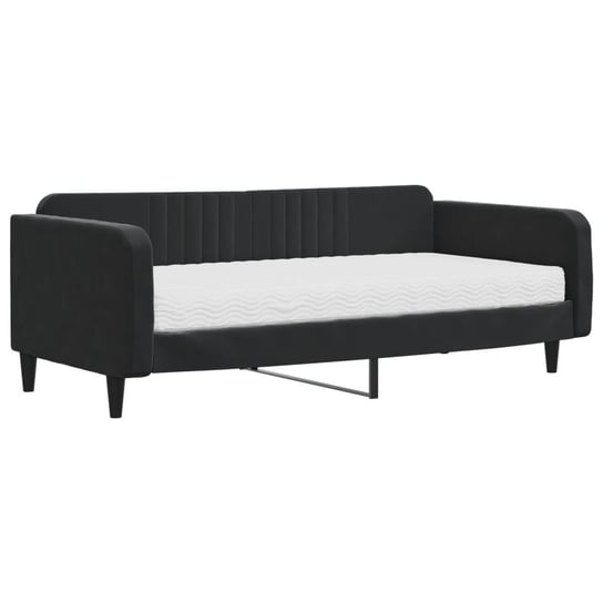 Sofa łóżko 2-w-1 czarna 223x110x75 cm Zakito Home