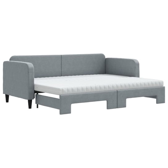 Sofa łóżko 2-w-1 jasnoszary 223x90x75cm/223x172,5x Inna marka