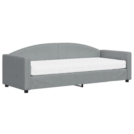 Sofa łóżko 2-w-1 jasnoszary 223x90x75cm, materac 8 Zakito Europe