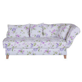 Sofa MEBLE TAPICEROWANE Ennis, biała w kwiaty Meble tapicerowane