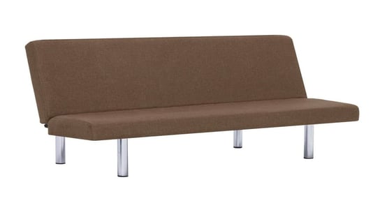 Sofa minimalistyczna Melwin 2X – brązowa 66x168x76 Elior