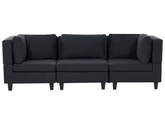 Sofa modułowa 3-osobowa czarna UNSTAD Beliani