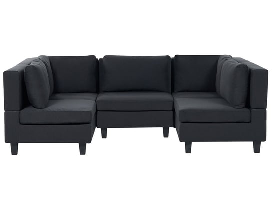 Sofa modułowa 5-osobowa czarna UNSTAD Beliani