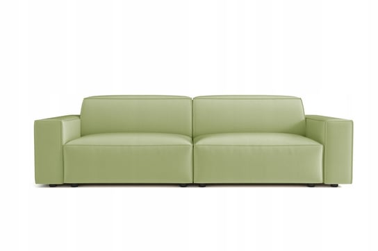 Sofa Modułowa Dwuosobowa California Tkanina Matt Velvet Jasnozielony 244Cm Komfortowe Meble