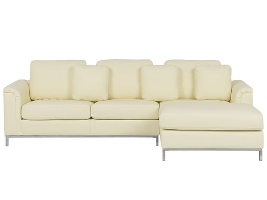 Sofa narożna BELIANI Oslo, lewa, beżowa, 64x270x151 cm Beliani