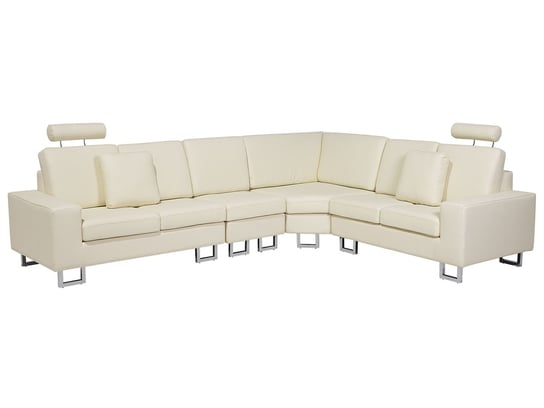 Sofa narożna BELIANI Stockholm, beżowa, 103x293x238 cm Beliani