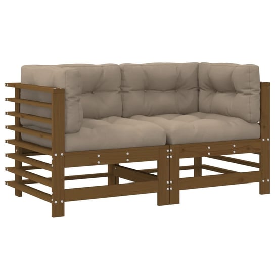Sofa narożna drewniana - 63,5x63,5x60 cm, kolor mi Inna marka