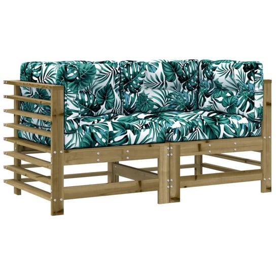 Sofa narożna ogrodowa drewniana 63,5x63,5x60 cm, l Zakito Europe