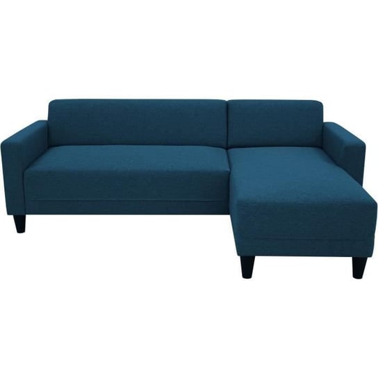 Sofa narożna stała 4-osobowa BOB - tkanina granatowa - dwustronna - dł. 197 x gł. 117 x wys. 65 cm Inna marka