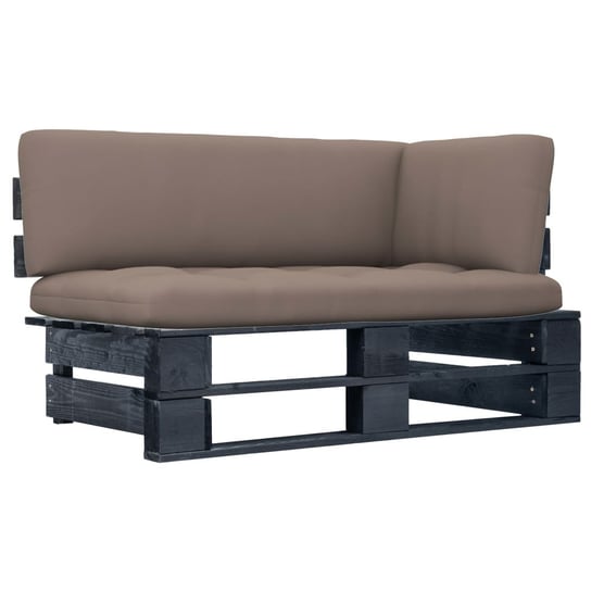 Sofa narożna z drewnianych palet - 110x65x55 cm, k / AAALOE Inna marka