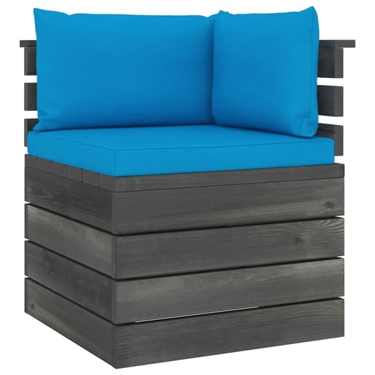 Sofa narożna z paletami, jasnoniebieska / AAALOE Inna marka