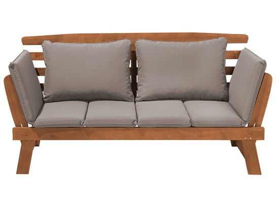 Sofa ogrodowa BELIANI Portici, jasnobrązowa, 82x165-210x66 cm Beliani
