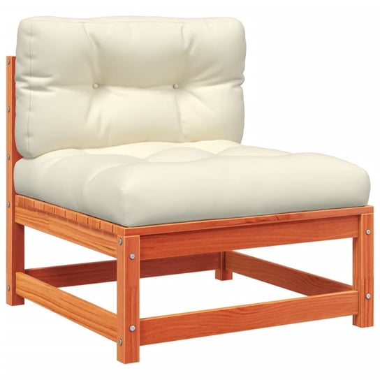 Sofa ogrodowa lite drewno sosnowe 70x70x67 brąz/kr Inna marka