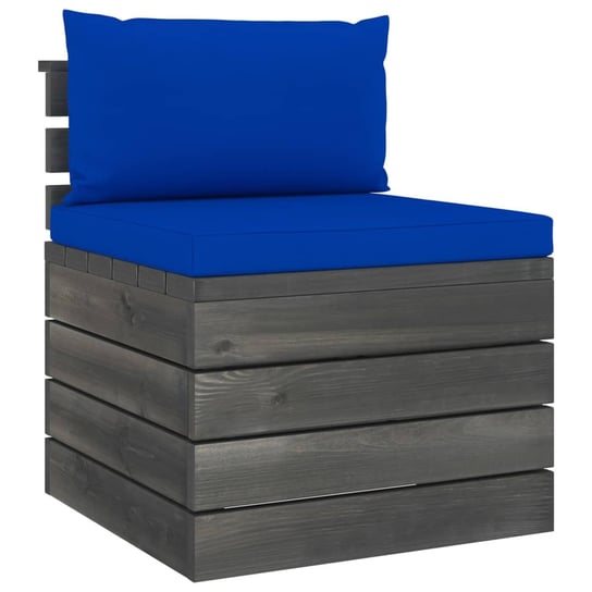 Sofa ogrodowa modułowa z paletami, niebieska, 60x6 Zakito Europe
