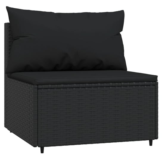 Sofa ogrodowa rattanowa, czarna, 63x63x57,5 cm / AAALOE Inna marka