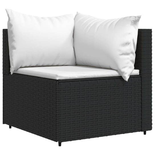 Sofa ogrodowa rattanowa czarna 63x63x57,5 cm Zakito Europe