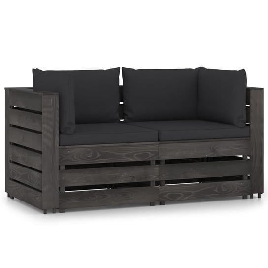 Sofa ogrodowa z palet - 2-osobowa, drewno sosnowe, Zakito Europe