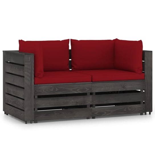 Sofa ogrodowa z palet 2-osobowa, drewno sosnowe, c / AAALOE Zakito Home