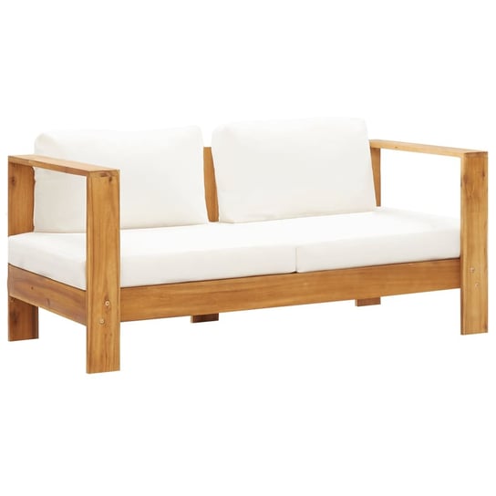 Sofa ogrodowa z poduszką VIDAXL, kremowa, 140 cm vidaXL