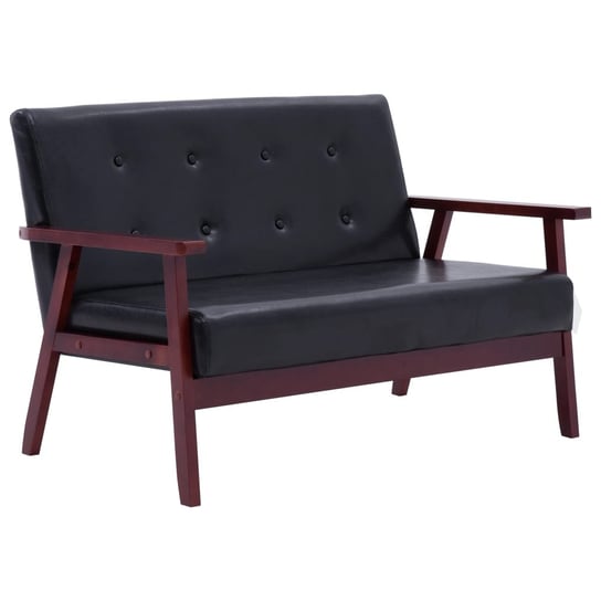 Sofa retro 2-os. czarna 113,5x67x73,5cm / AAALOE Inna marka